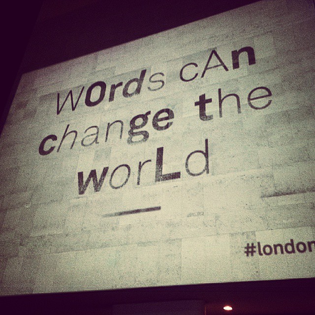 write to change the world